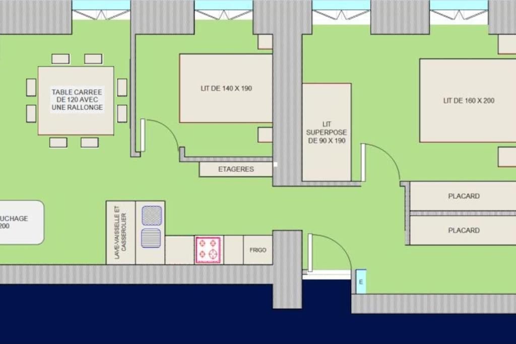 Appartement Familial T3 Avec Sauna 8 Personnes Eaux-Bonnes Luaran gambar